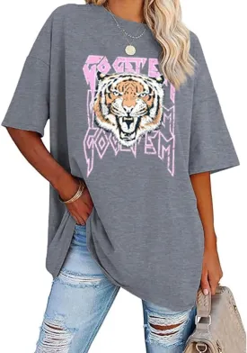 Aoang Graphic Tshirts Oversized Womens Summer Crewneck Short Sleeve Tee Shirt Blouse Tops