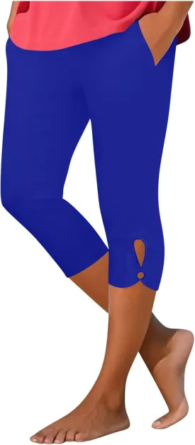Capri Leggings for Women with Pockets Stretchy Soft High Waisted Yoga Pants Workout Exercise Hiking Capri Pants 2025