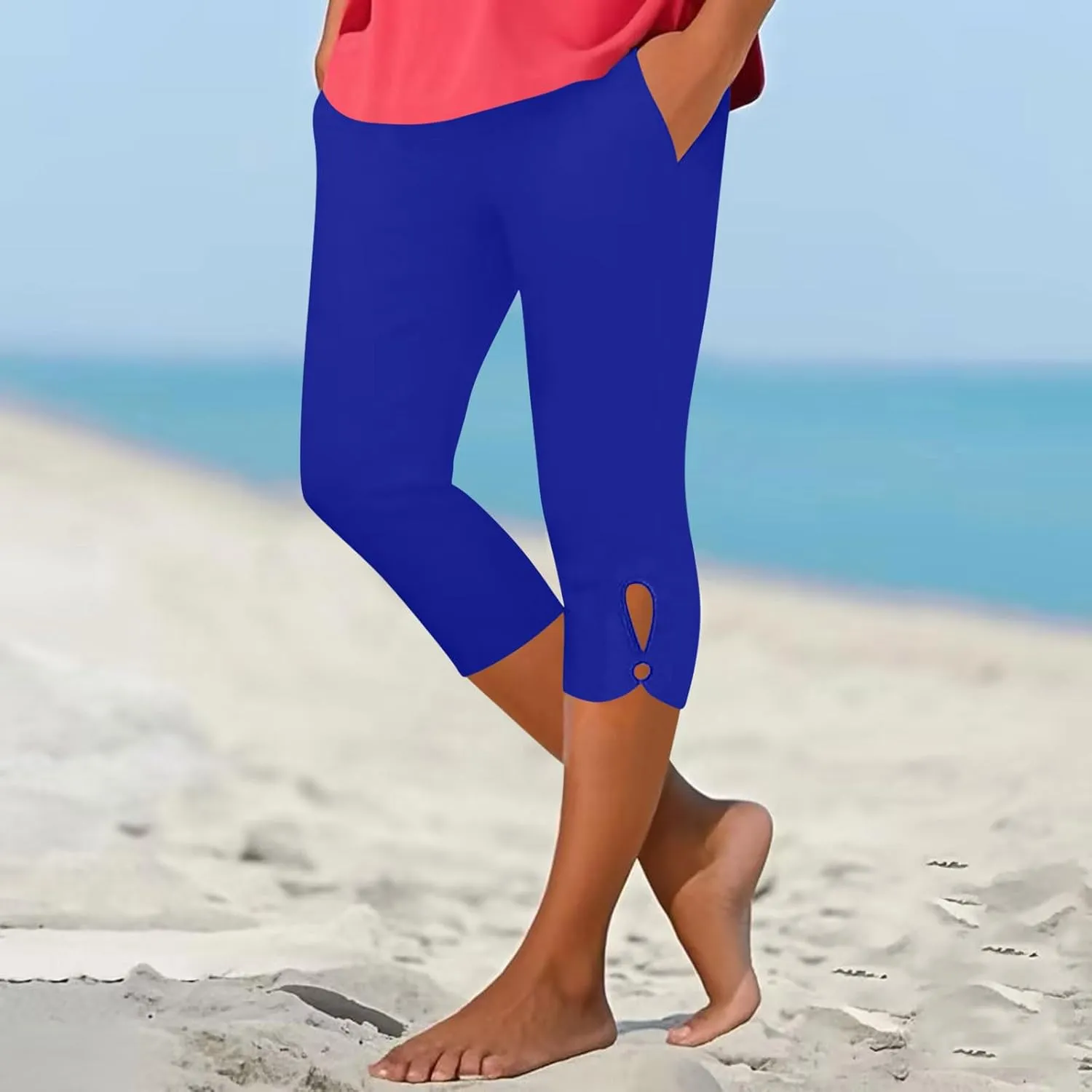 Capri Leggings for Women with Pockets Stretchy Soft High Waisted Yoga Pants Workout Exercise Hiking Capri Pants 2025