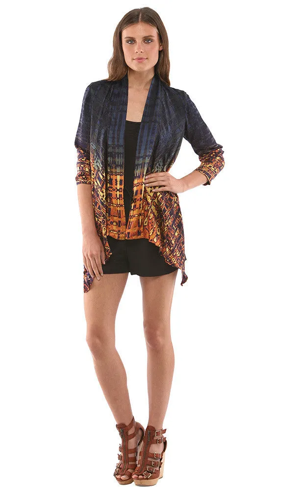 DIP DYE OPEN FRONT JACKET