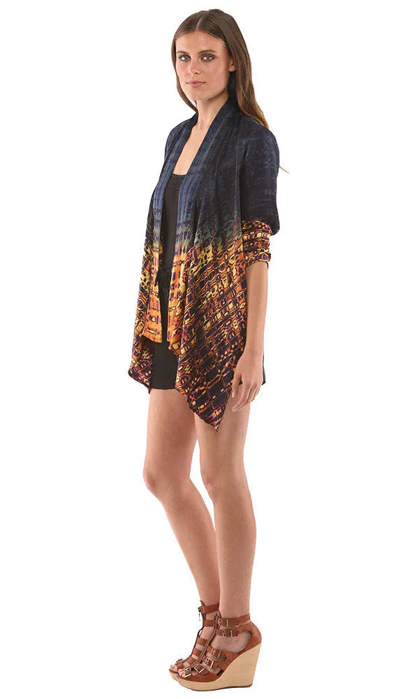 DIP DYE OPEN FRONT JACKET