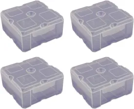 DotBox Extra Large Box - 4 pcs. Little Storage Boxes for Small Items Like Beads and Parts. Boxes Fit Inside DotBox Carrying Cases Sold Separately. 4 Packages of 1.