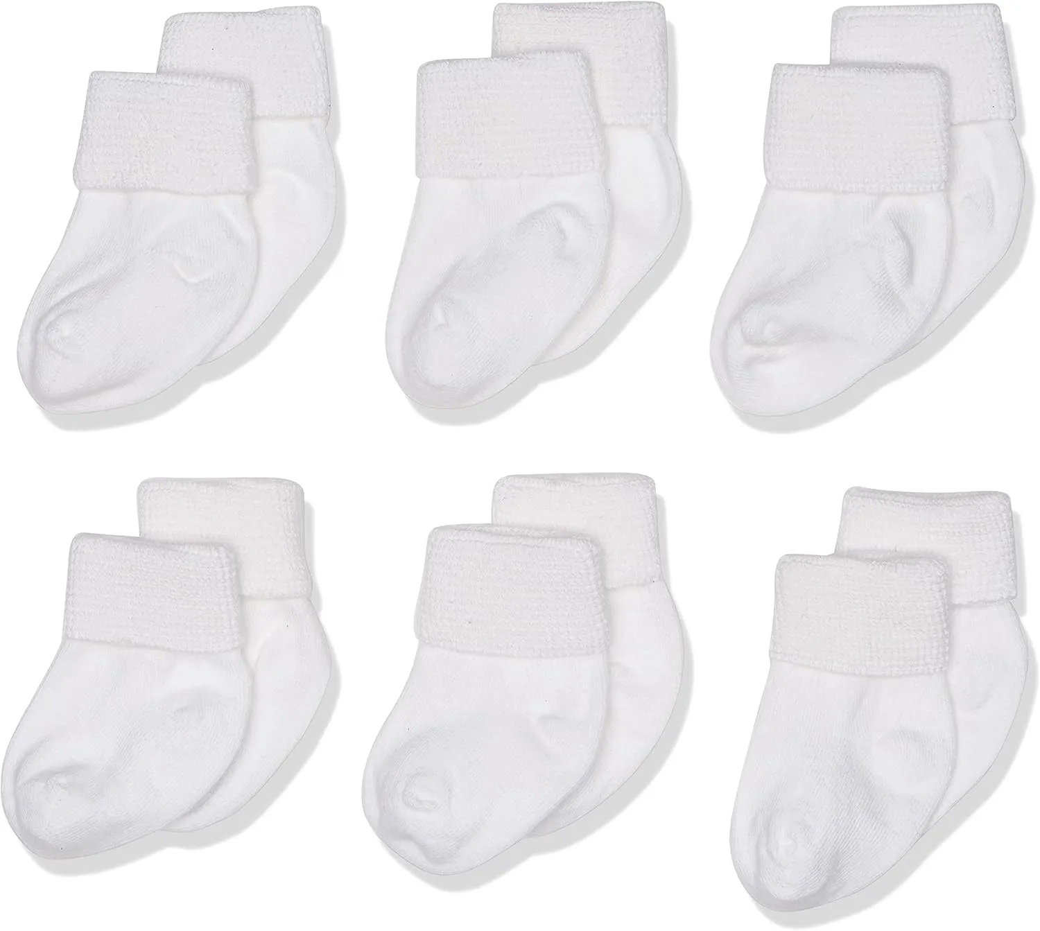 Jefferies Socks Baby Boys' Newborn Turn Cuff Bootie 6 Pair Pack