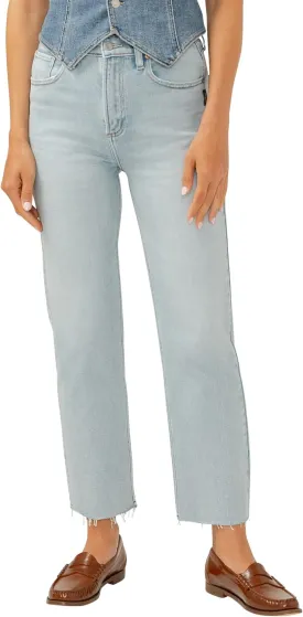 Silver Jeans Co. Women's Highly Desirable High Rise Straight Leg Jeans