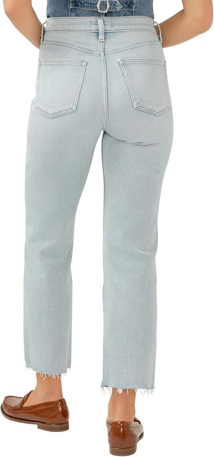 Silver Jeans Co. Women's Highly Desirable High Rise Straight Leg Jeans
