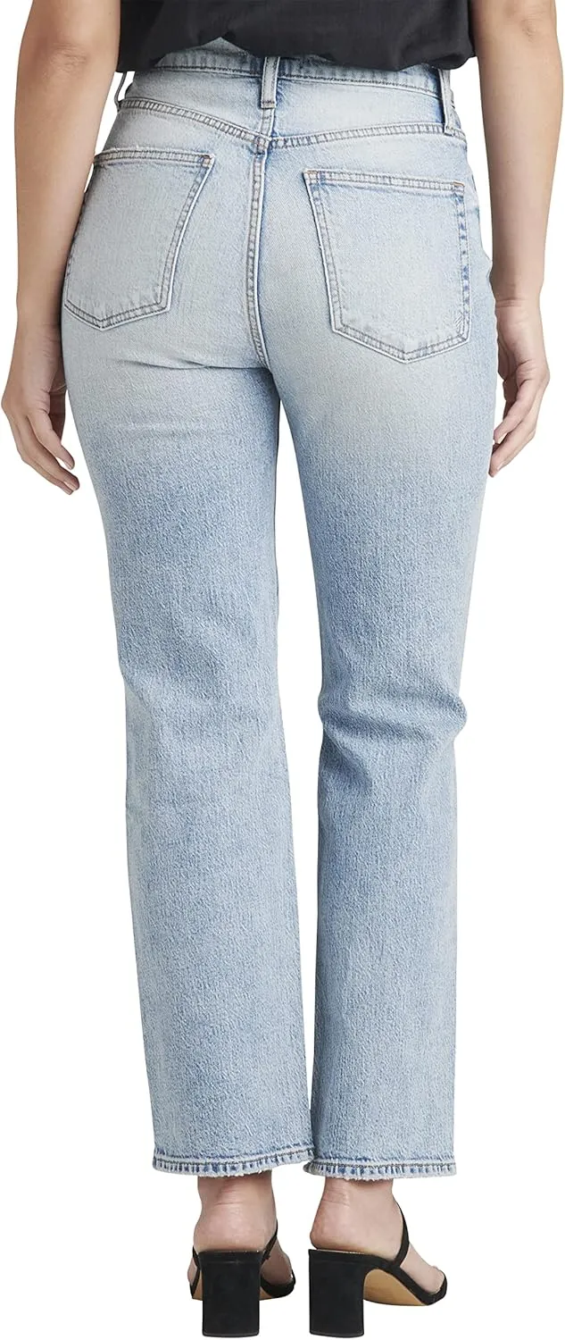 Silver Jeans Co. Women's Highly Desirable High Rise Straight Leg Jeans