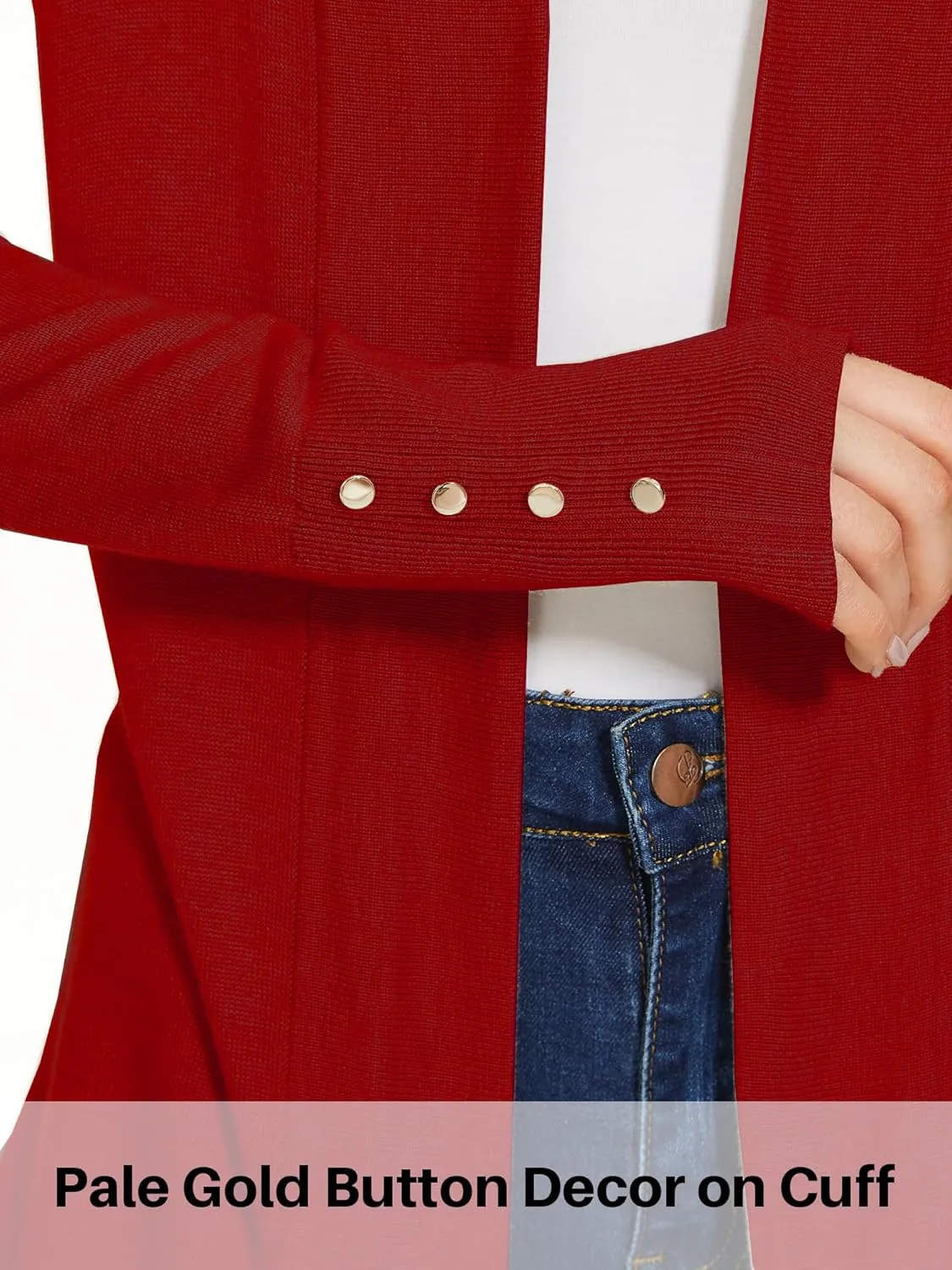 Spicy Sandia Women's Cardigan Sweaters Long Dressy Casual Lightweight Open Front Knit Cardigans for Spring Early Fall