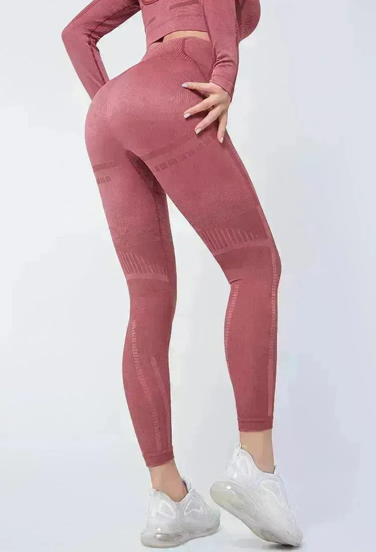 Sports yoga gym pants high waist