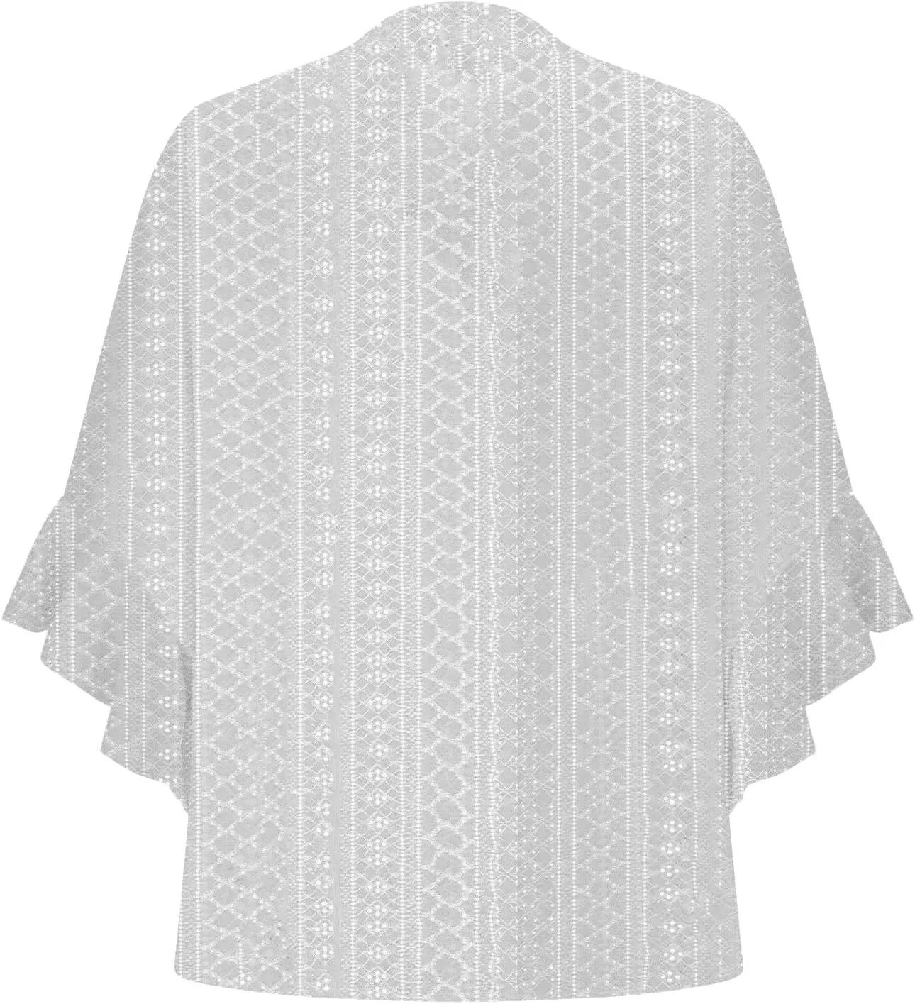 Summer Tops for Women Ruffle 3/4 Sleeve Shirts Boho Button Down Henley Tshirt Loose Floral Print Dressy Tunic Blouse